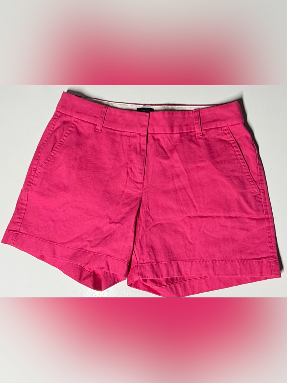 J. Crew Factory 5" Classic Chino Shorts Pink Women's Size 4